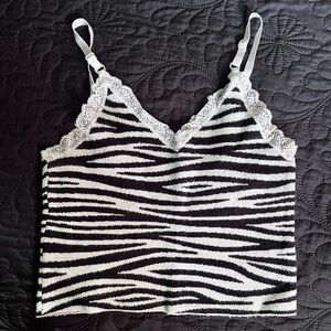 Zebra Print Crop Top